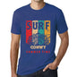 Men&rsquo;s Graphic T-Shirt Surf Summer Time CONWY Royal Blue - Ultrabasic