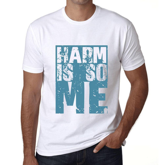 Men&rsquo;s Graphic T-Shirt HARM Is So Me White - Ultrabasic