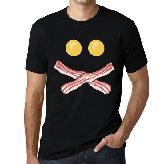 ULTRABASIC Graphic Men's T-Shirt - Egg Bacon Smiley Face - Funny Shirt skulls ahirt clothes style tee shirts black printed tshirt womens hoodies badass funny gym punisher texas novelty vintage unique ghost humor gift saying quote halloween thanksgiving brutal death metal goonies love christian camisetas valentine death