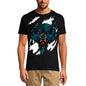ULTRABASIC T-shirt déchiré pour hommes Angry Wolf - Yeux rouges - Chemise à manches courtes