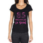 85 And Never Felt So Good, Black, Women's Short Sleeve Round Neck T-shirt, Birthday Gift 00373 - Ultrabasic