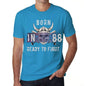 88 Ready To Fight Mens T-Shirt Blue Birthday Gift 00390 - Blue / Xs - Casual