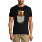 ULTRABASIC Men's Novelty T-Shirt Beer Bear in Pocket - Funny Beer Lover Tee Shirt