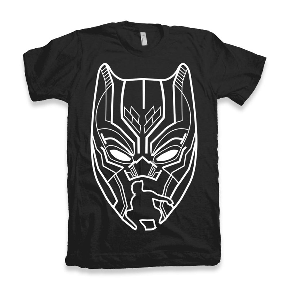 ULTRABASIC Men's Graphic T-Shirt Panther Mask - Movie Character Shirt for Men 