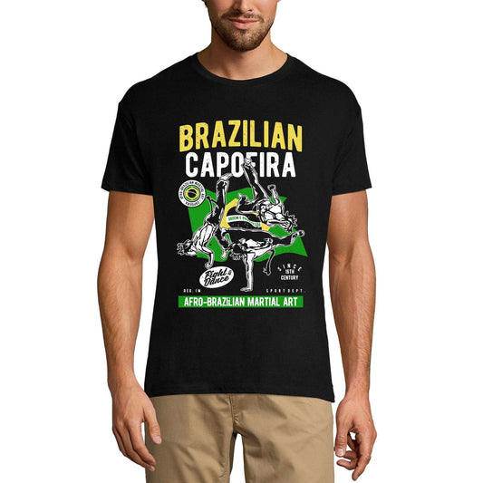 ULTRABASIC Men's T-Shirt Brazilian Capoeira - Fight and Dance Afro-Brazilian Martial Art Tee Shirt