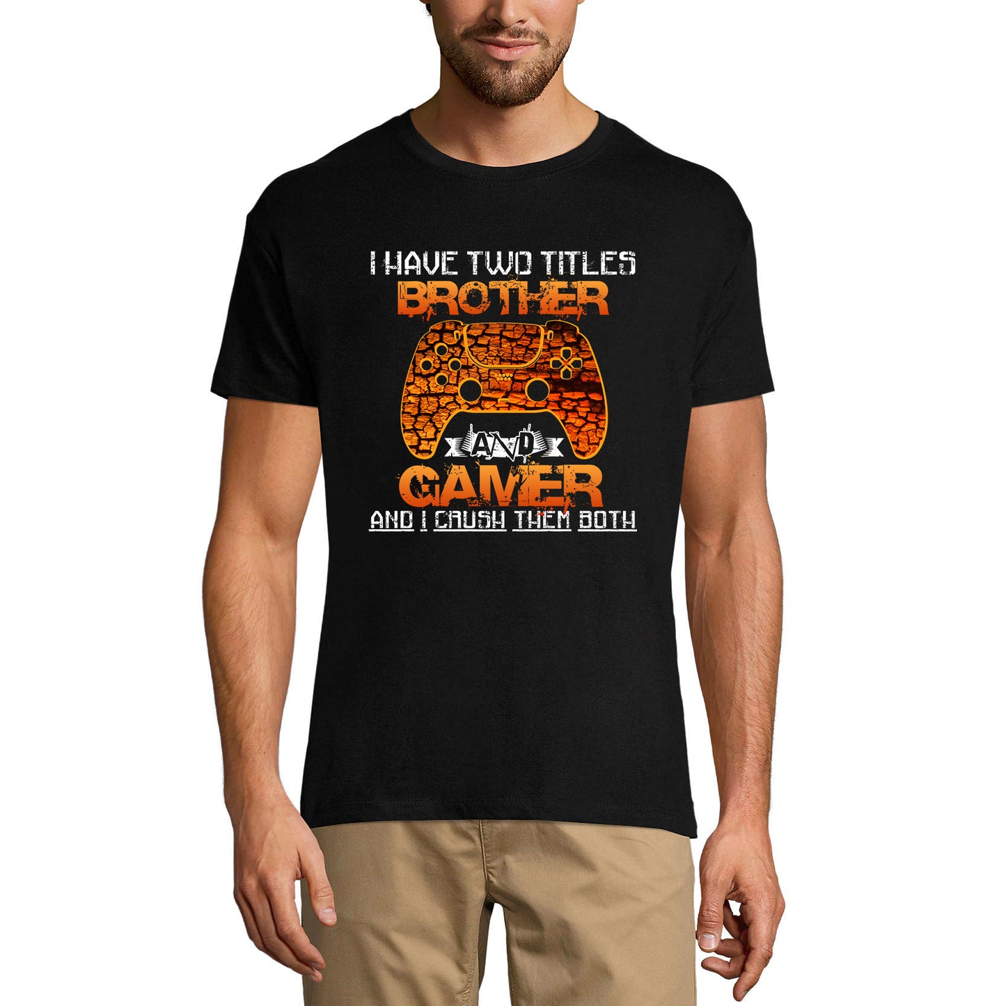 ULTRABASIC Men's T-Shirt Brother and Gamer - Video Games - Gift for Adult Gamers