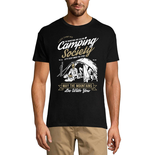 ULTRABASIC Men's T-Shirt Camping Society - May the Mountains Be With You Tee Shirt