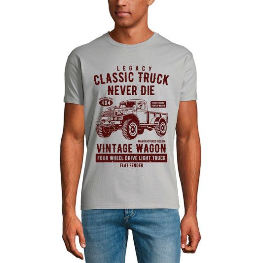 ULTRABASIC Men's T-Shirt Legacy Classic Truck Never Die - Vintage Wagon Tee Shirt