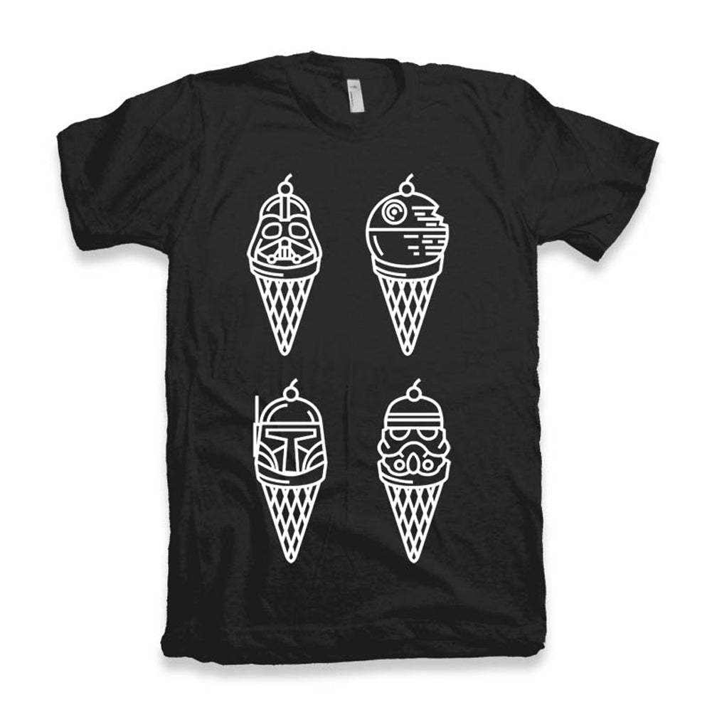 ULTRABASIC Men's T-Shirt Dark Ice Cream - Classic Funny Shirt for Movie Lovers 