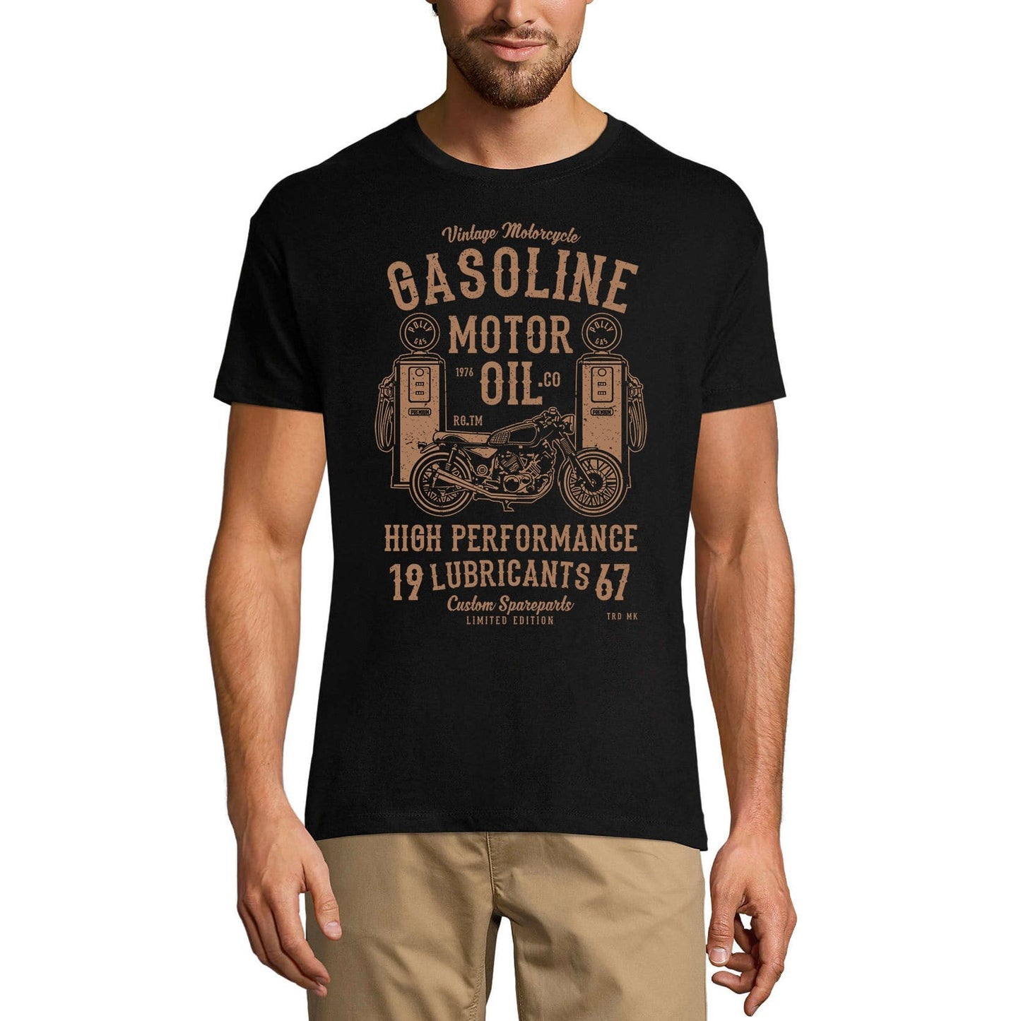 ULTRABASIC Men's Graphic T-Shirt Vintage Motorcycle Gasoline Motor Oil 1967 Limited Edition Tee Shirt