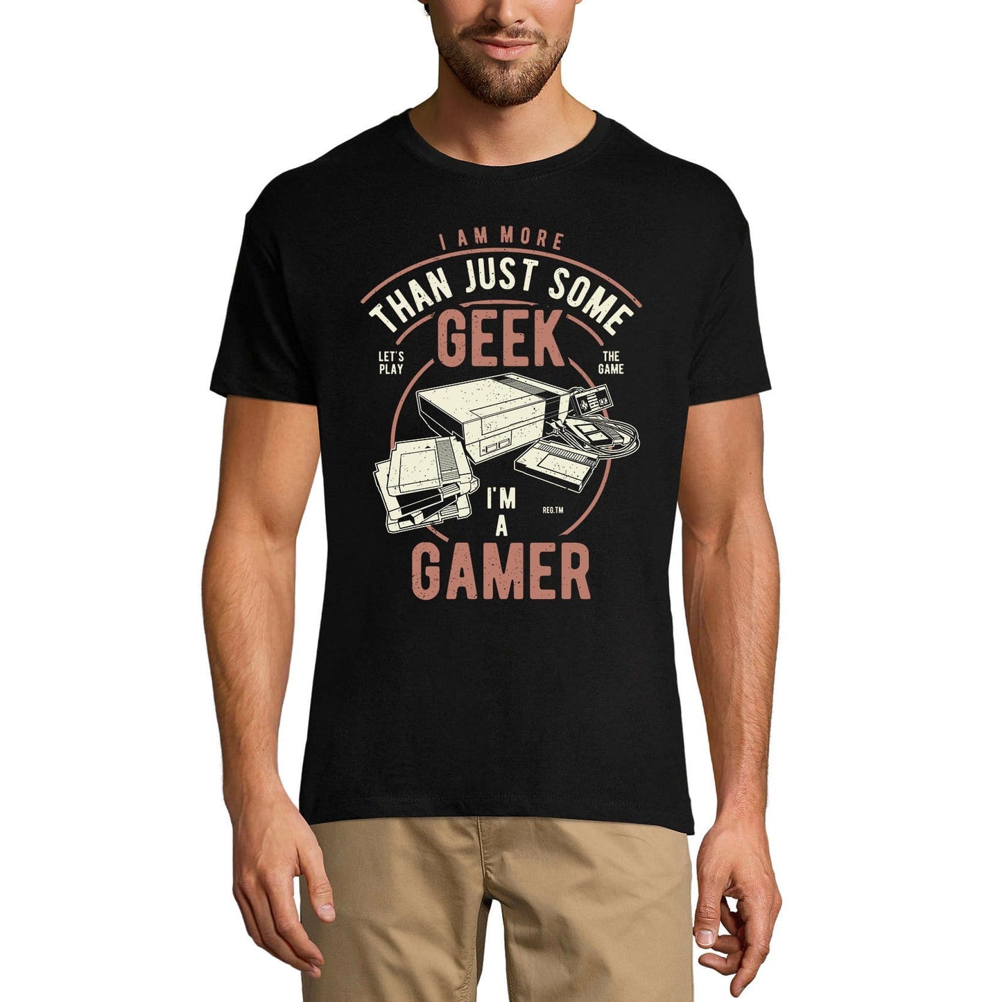 ULTRABASIC Men's Gaming T-Shirt I am More Than Just Some Geek I'm a Gamer - Game Tee Shirt