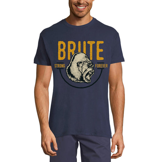 ULTRABASIC Men's Graphic T-Shirt Brute Gorilla Strong Forever - Vintage Shirt