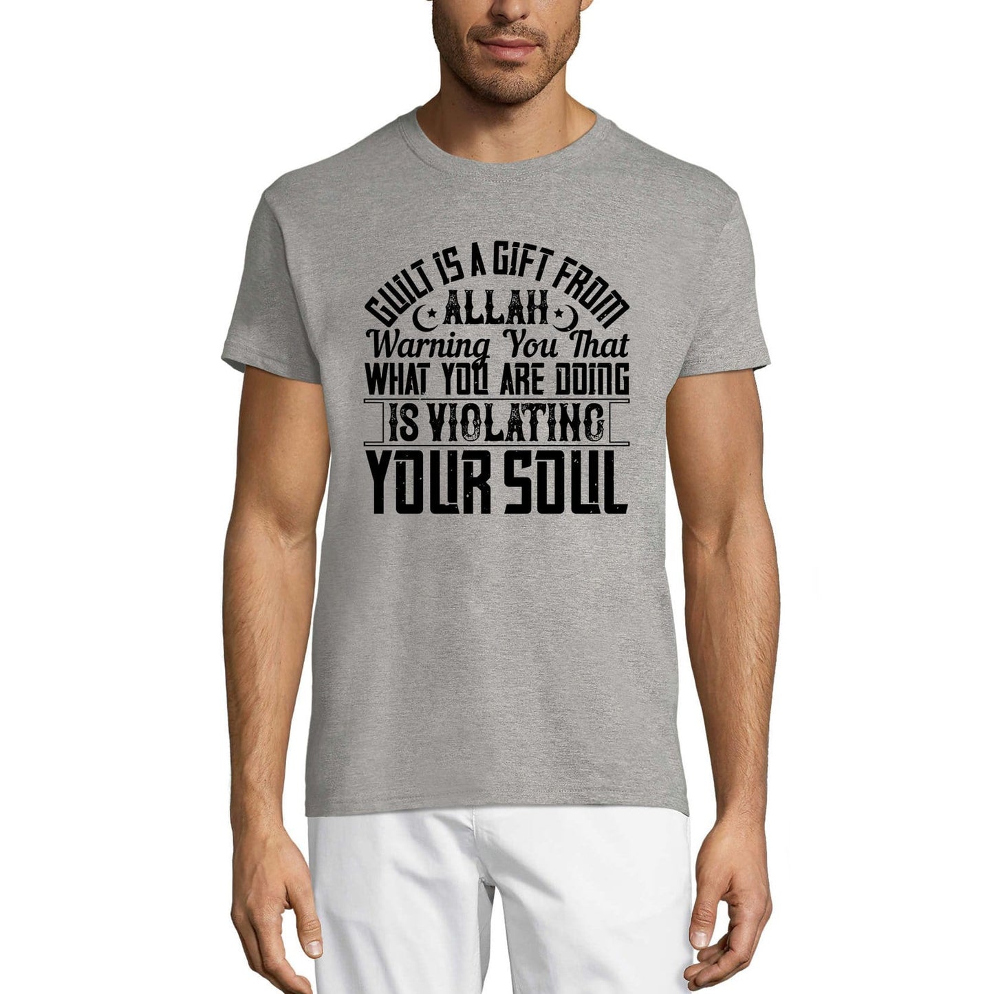ULTRABASIC Men's T-Shirt Guilt is a Gift from Allah - Muslim Tee Shirt