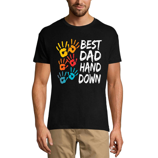T-Shirt Homme ULTRABASIC Best Dad Hand Down - Bonne Fête des Pères