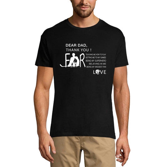 ULTRABASIC Men's Graphic T-Shirt Dear Dad Thank You Motivational Quote - Father's Gift