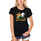 ULTRABASIC Women's Organic T-Shirt Let's Fiesta Panda With Sombrero - Funny Mexican Traditional Tee Shirt