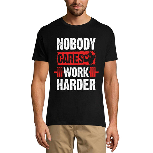 ULTRABASIC T-shirt de gym pour hommes Nobody Cares Work Harder - Chemise d'entraînement de motivation