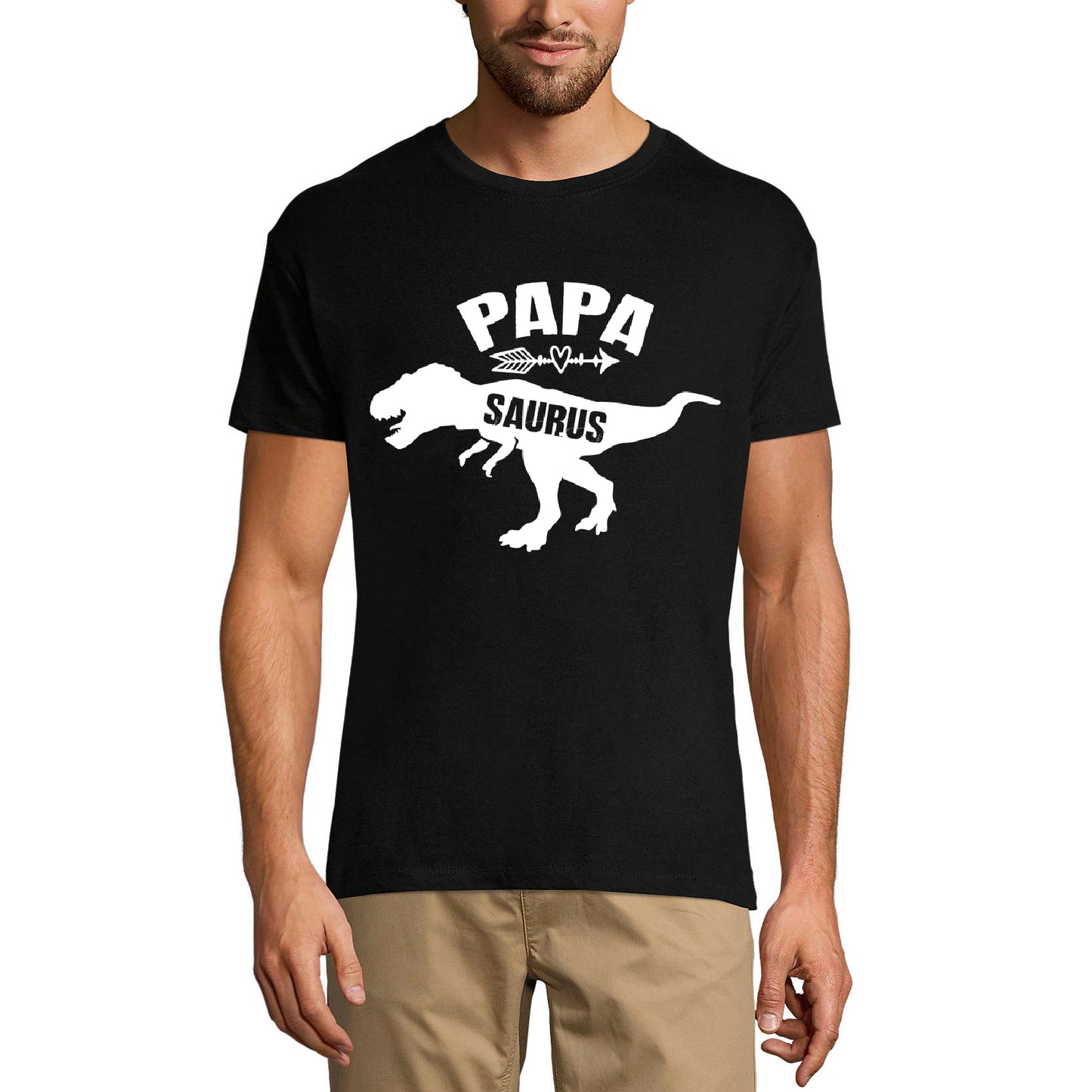 ULTRABASIC Men's Graphic T-Shirt Papa Saurus - Funny Vintage Shirt - Gift For Father's Day