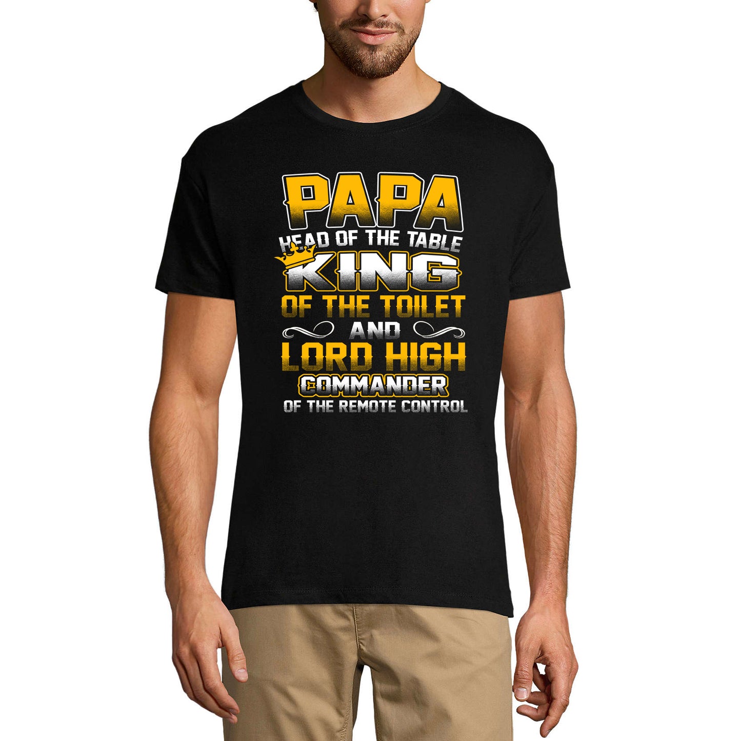 ULTRABASIC Men's T-Shirt Papa King Lord High Commander - Funny Humor Tee Shirt