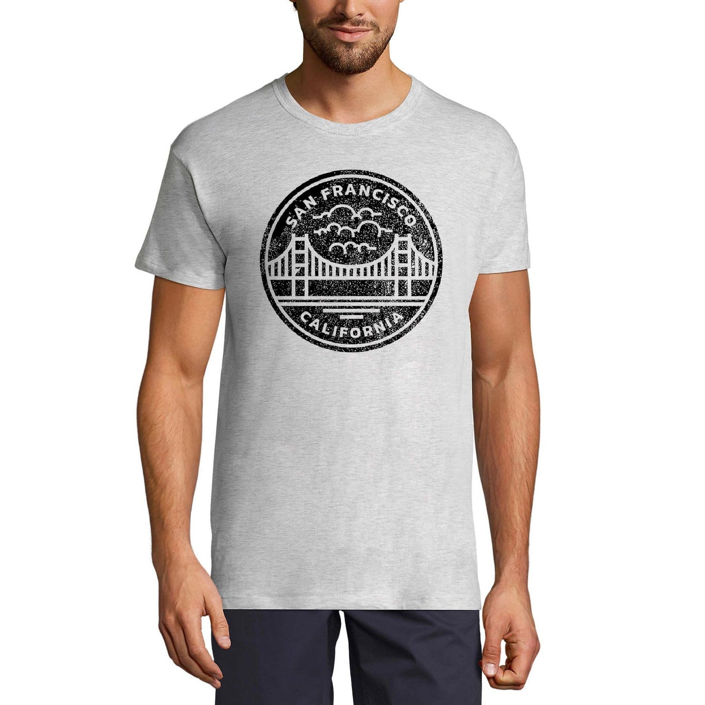 ULTRABASIC Men's T-Shirt San Francisco Bridge - Short Sleeve Tee shirt