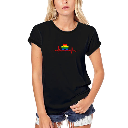 ULTRABASIC Women's Organic T-Shirt Shamrock LGBT Pride - LGBT Heartbeat