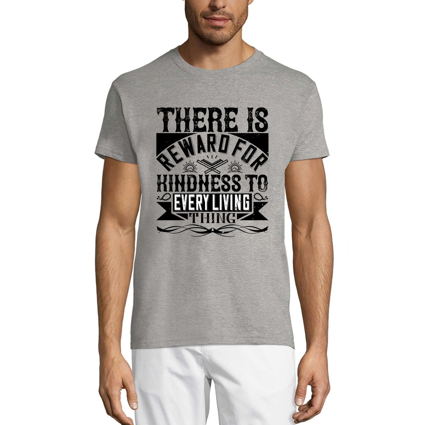 ULTRABASIC Men's T-Shirt There Is Reward For Kindness To Every Living Thing - Religious Quote