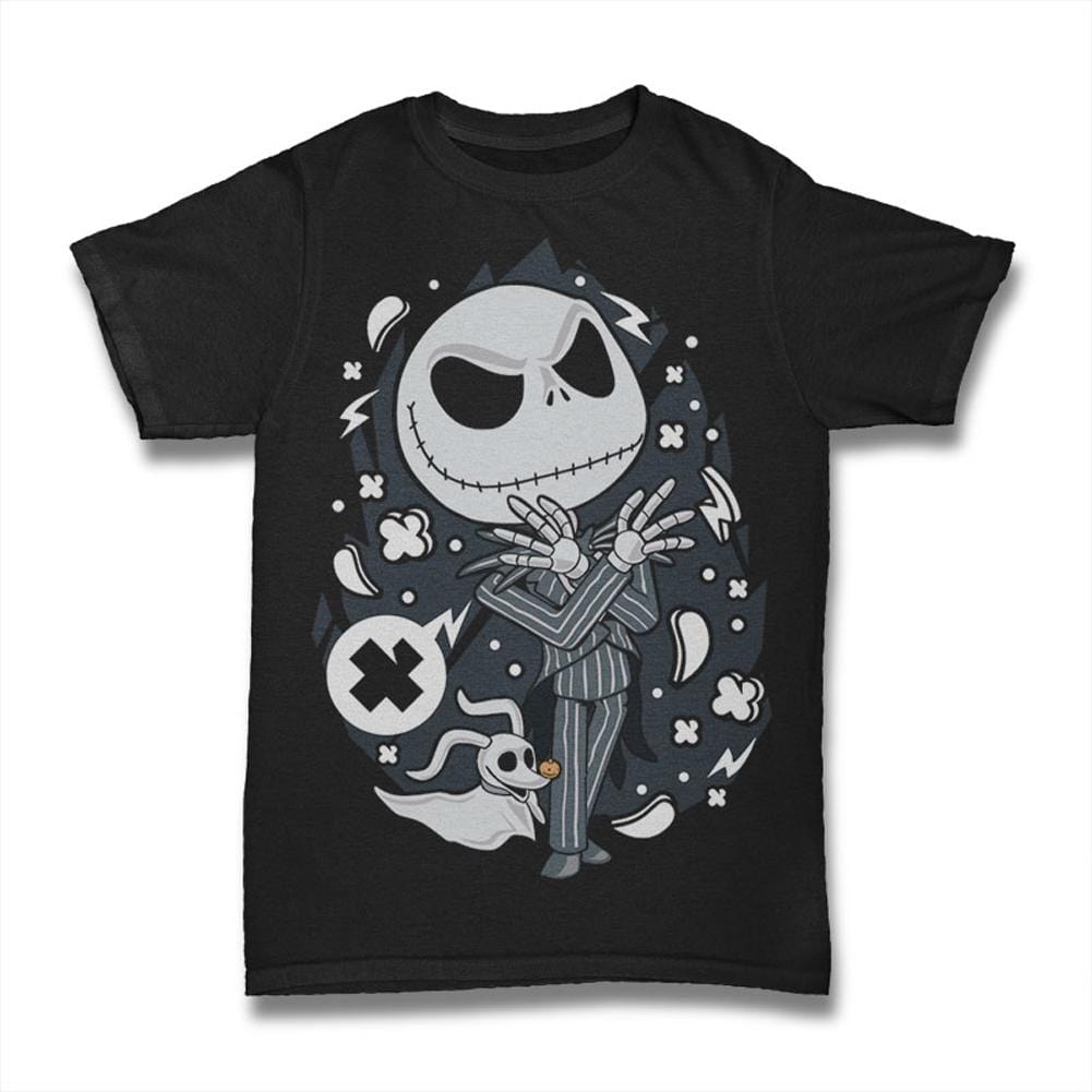ULTRABASIC Men's T-Shirt Pumpkin King of Halloween Town - Movie Character jack skellington sally incubus skeleton clothing boogie nights nightmare before christmas cristmas matching couple skeloton howloween men glow in the dark clothes skull kids boys toddler 4t true story children friday night lights family adult