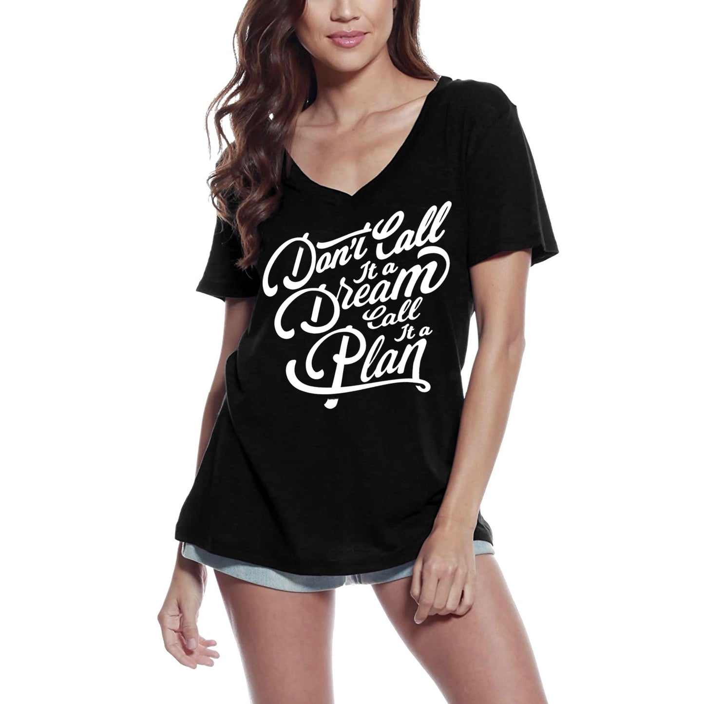 T-shirt ULTRABASIC pour femmes Don’t Call It a Dream - T-shirt à slogan de motivation