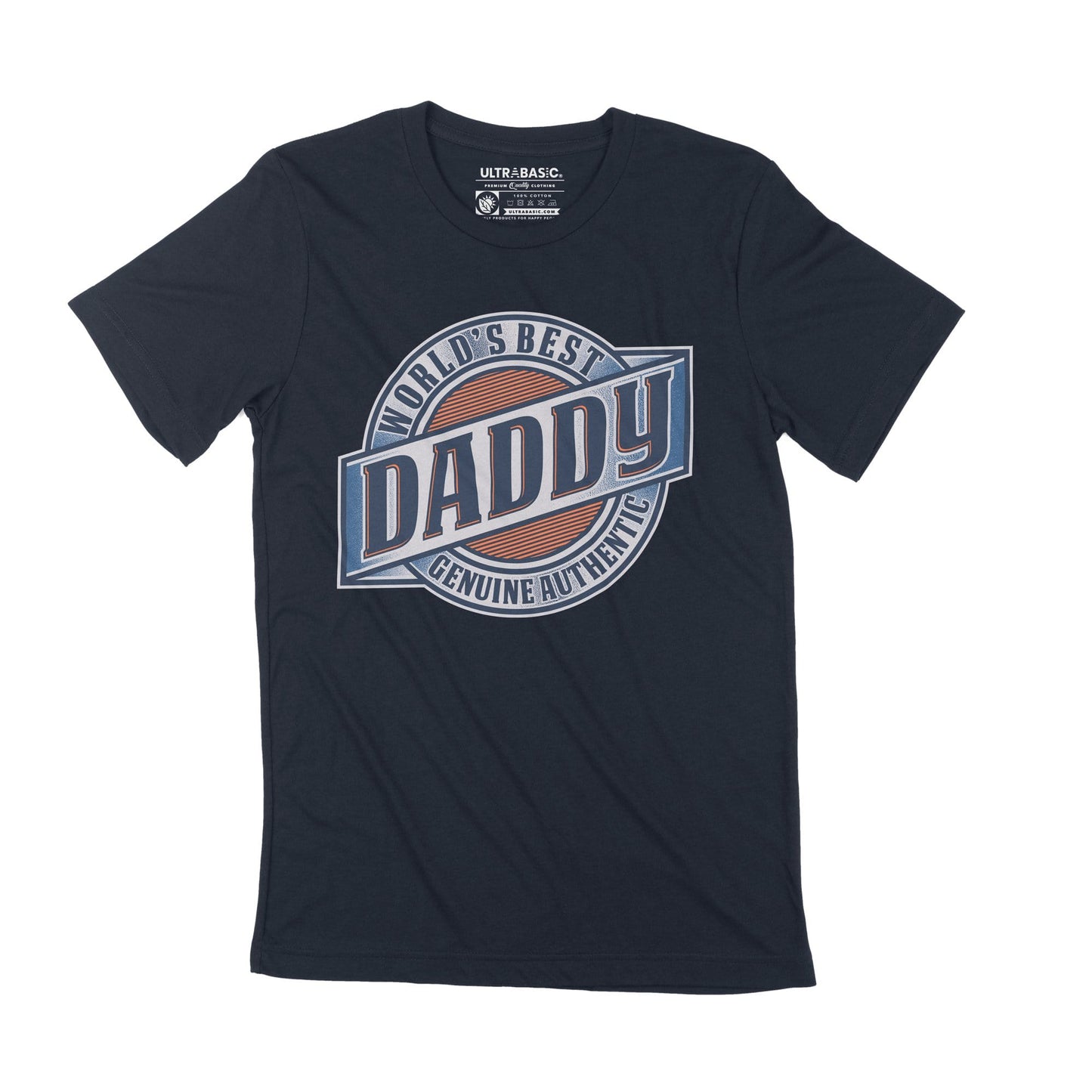 T-Shirt ULTRABASIC pour hommes, meilleur papa du monde, fête des pères, Vintage, décontracté, fabuleux, cadeau