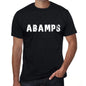 Abamps Mens Vintage T Shirt Black Birthday Gift 00554 - Black / Xs - Casual