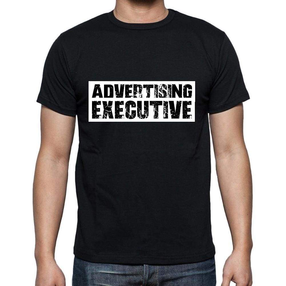 Advertising Executive T Shirt Mens T-Shirt Occupation S Size Black Cotton - T-Shirt