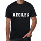 Aediles Mens Vintage T Shirt Black Birthday Gift 00555 - Black / Xs - Casual