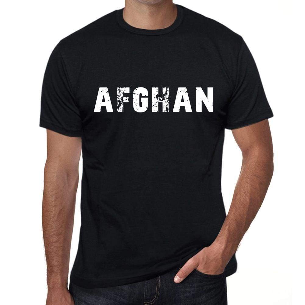 Afghan Mens Vintage T Shirt Black Birthday Gift 00554 - Black / Xs - Casual