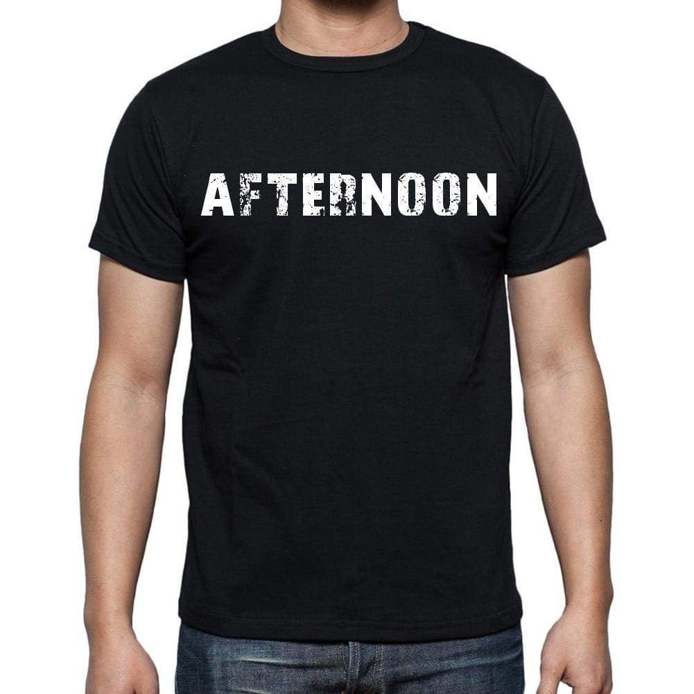 Afternoon White Letters Mens Short Sleeve Round Neck T-Shirt 00007