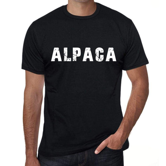 Alpaca Mens Vintage T Shirt Black Birthday Gift 00554 - Black / Xs - Casual
