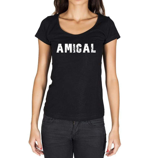 Amical French Dictionary Womens Short Sleeve Round Neck T-Shirt 00010 - Casual