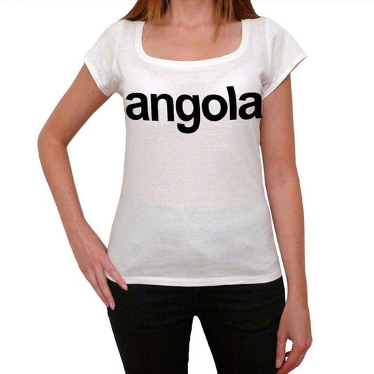 Angola Womens Short Sleeve Scoop Neck Tee 00068