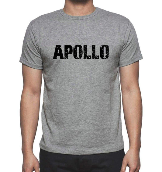 Apollo Grey Mens Short Sleeve Round Neck T-Shirt 00018 - Grey / S - Casual