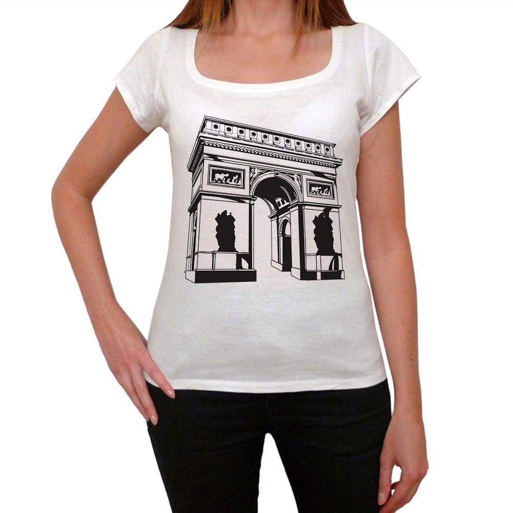 Arc De Triomphe Paris Png Womens Short Sleeve Scoop Neck Tee 00171