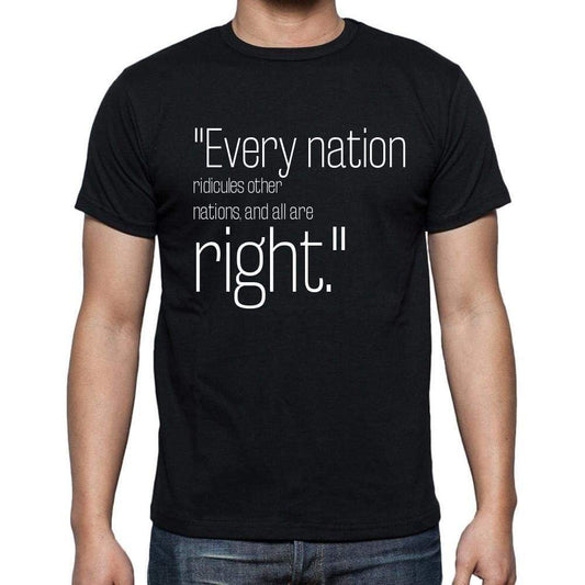 Arthur Schopenhauer Quote T Shirts Every Nation Ridic T Shirts Men Black - Casual