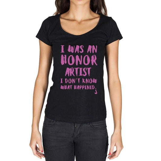 Artist What Happened Black Womens Short Sleeve Round Neck T-Shirt Gift T-Shirt 00317 - Black / Xs - Casual