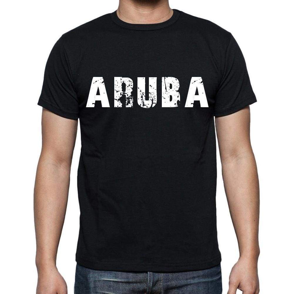 Aruba T-Shirt For Men Short Sleeve Round Neck Black T Shirt For Men - T-Shirt