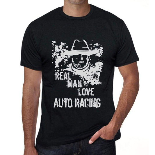 Auto Racing Real Men Love Auto Racing Mens T Shirt Black Birthday Gift 00538 - Black / Xs - Casual
