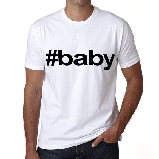 Baby Hashtag Mens Short Sleeve Round Neck T-Shirt 00076