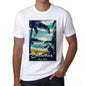 Ballenas Pura Vida Beach Name White Mens Short Sleeve Round Neck T-Shirt 00292 - White / S - Casual