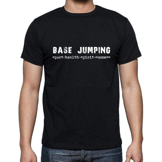 Base Jumping Sport-Health-Spirit-Success Mens Short Sleeve Round Neck T-Shirt 00079 - Casual