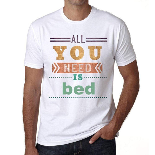 Bed Mens Short Sleeve Round Neck T-Shirt 00025 - Casual