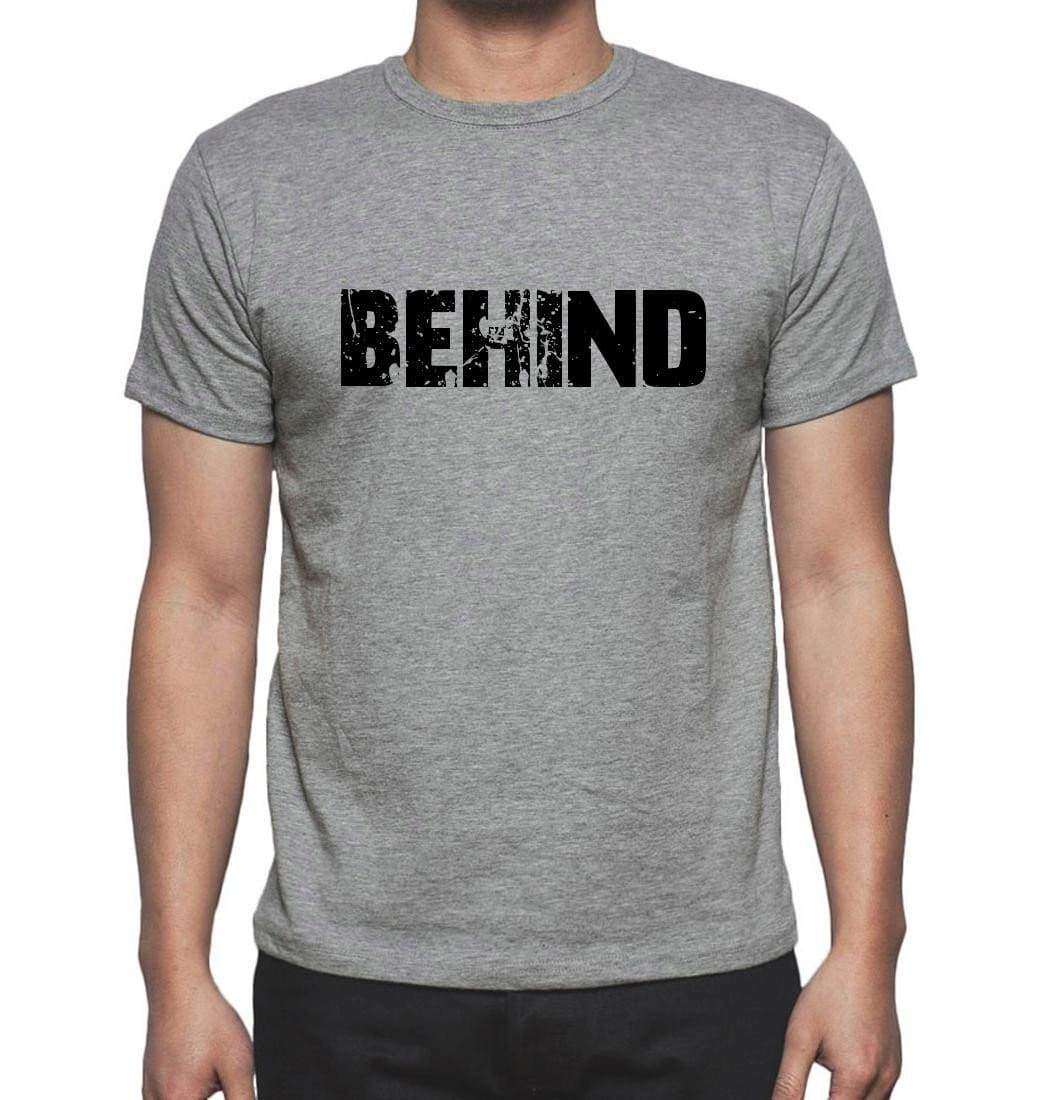 Behind Grey Mens Short Sleeve Round Neck T-Shirt 00018 - Grey / S - Casual
