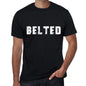Belted Mens Vintage T Shirt Black Birthday Gift 00554 - Black / Xs - Casual
