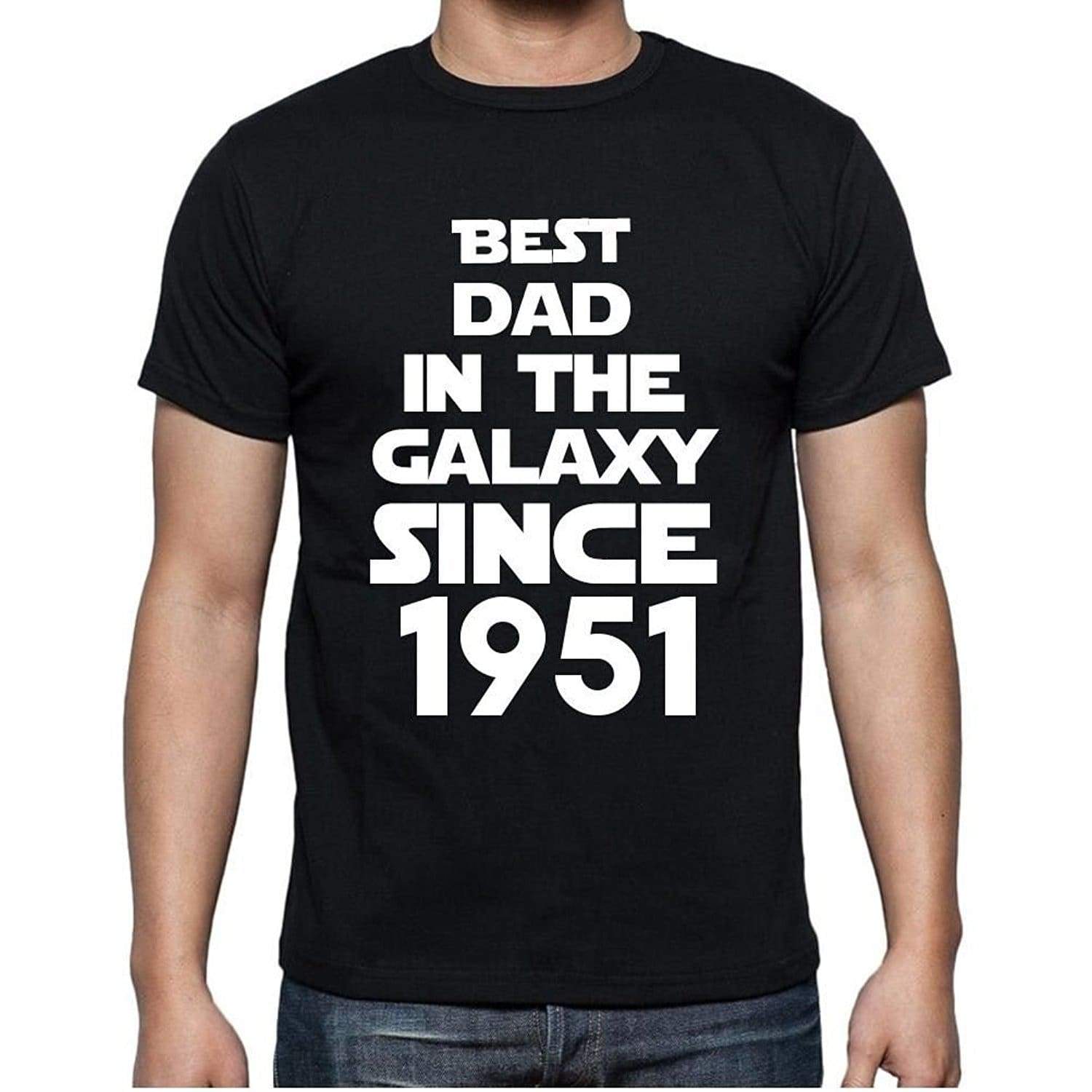 Best Dad 1951 Best Dad Mens T Shirt Black Birthday Gift 00112 - Black / Xs - Casual